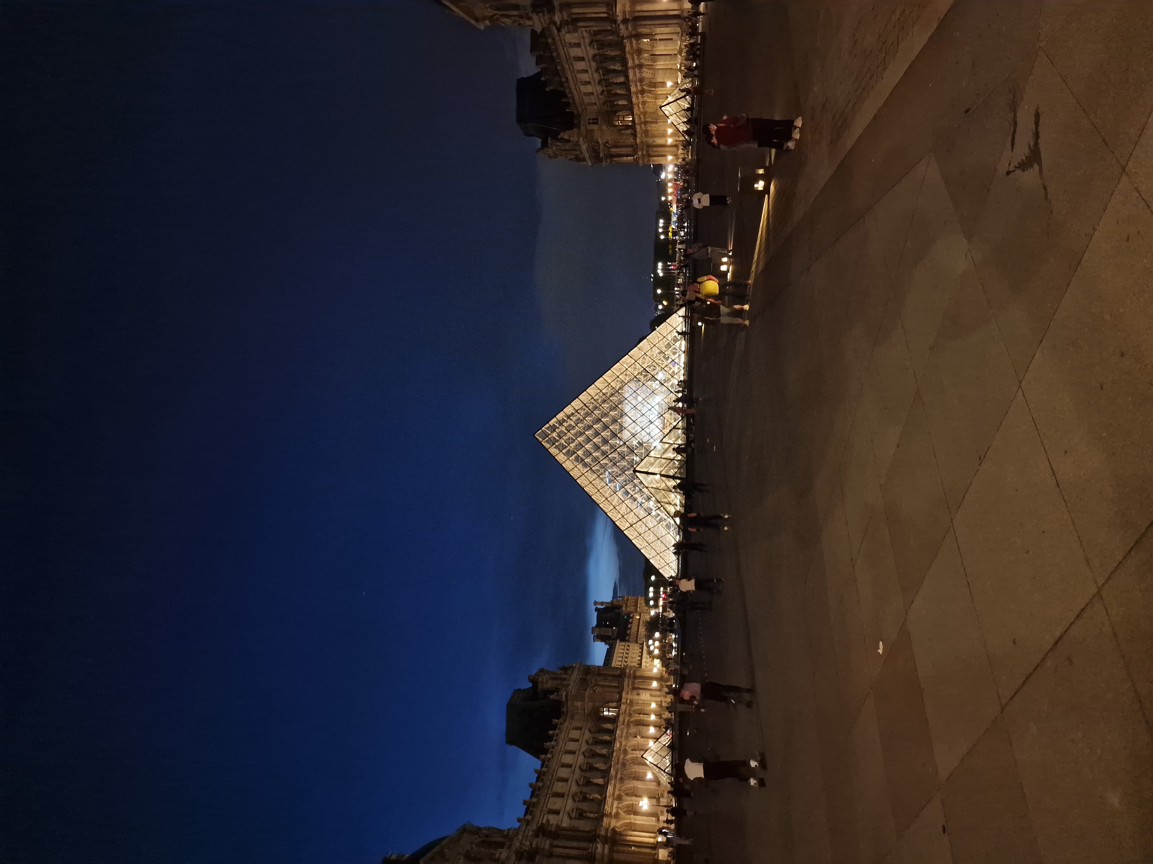 Louvre Museum with pyramid
